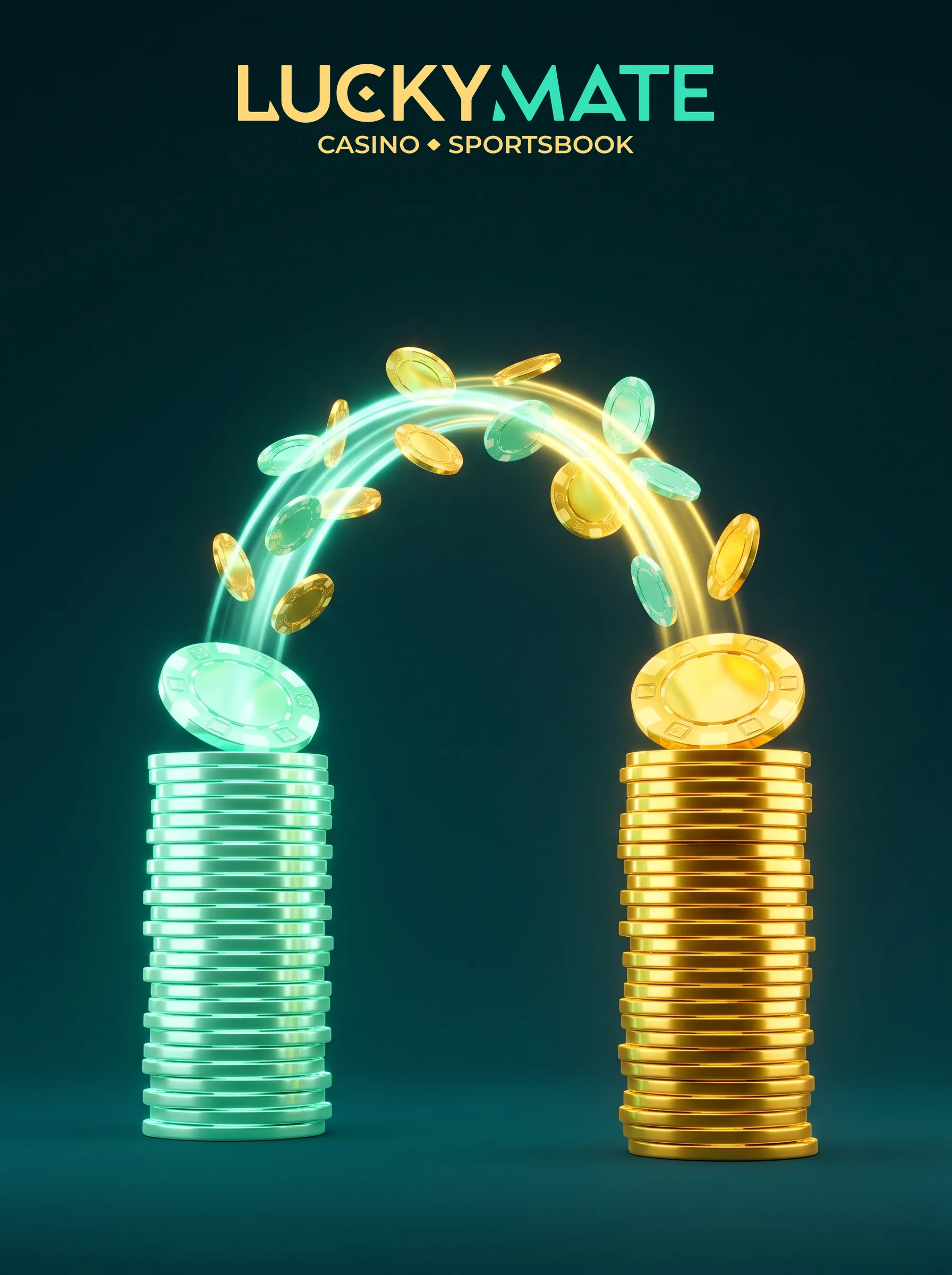 LuckyMate deposits and withdrawals illustration